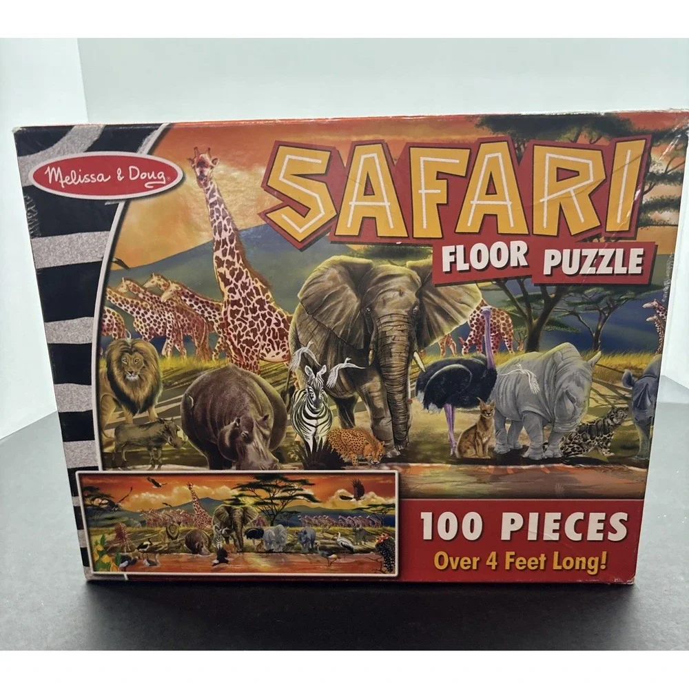 Melissa & Doug‎ African Plains Safari Jumbo Jigsaw Floor Puzzle 100 pcs - Safari